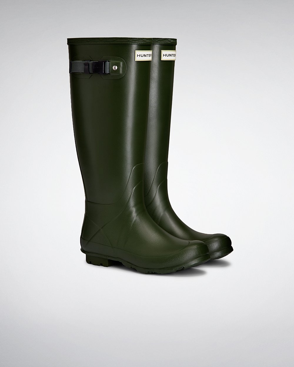 Hunter Mujer Norris Field Neoprene Lined - Botas de Lluvia Verde - 180-EJVRHO